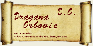 Dragana Orbović vizit kartica